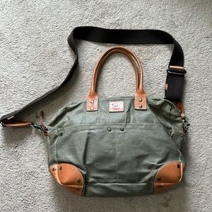 Will Leather Goods Briefcase Olive Green